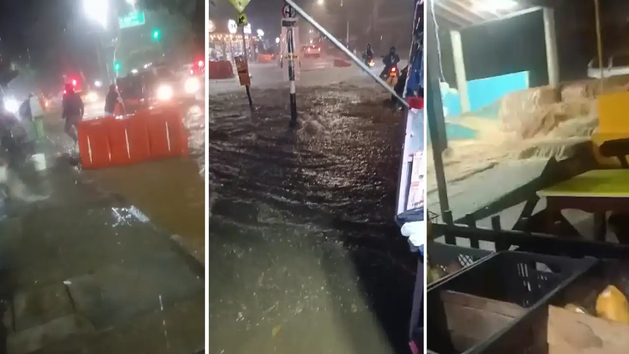 Fuerte aguacero deja viviendas inundadas en Bello; autoridades atienden emergencia en El Tapón