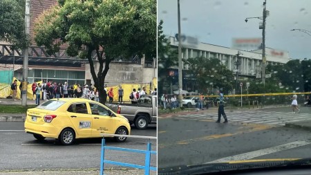 ¡Atención! Por protesta no hay paso en la Av. Las Vegas; atravesaron un vehículo en la vía