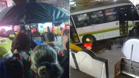 Una persona falleció tras el choque entre un alimentador y una moto en Medellín