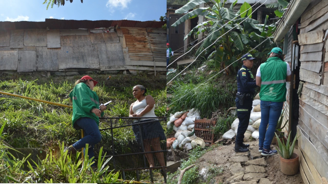 No paran las precauciones por el invierno, la Alcaldía de Medellín está visitando zonas de riesgo para prevenir afectaciones por las lluvias