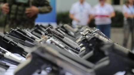 En Itagüí las autoridades destruyeron 140 armas incautadas