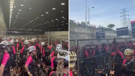En el “El Giro de Rigo” que reúne a más de 10 mil ciclistas retumbó en coro: “Fuera Petro”