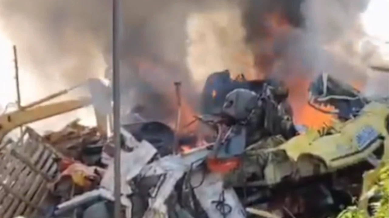 ¡Atención! Se registra un incendio en la autopista Medellín-Bogotá