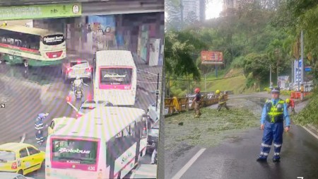 Lluvias en Medellín causan caos en el tráfico: cierre de vías y accidentes en varias zonas