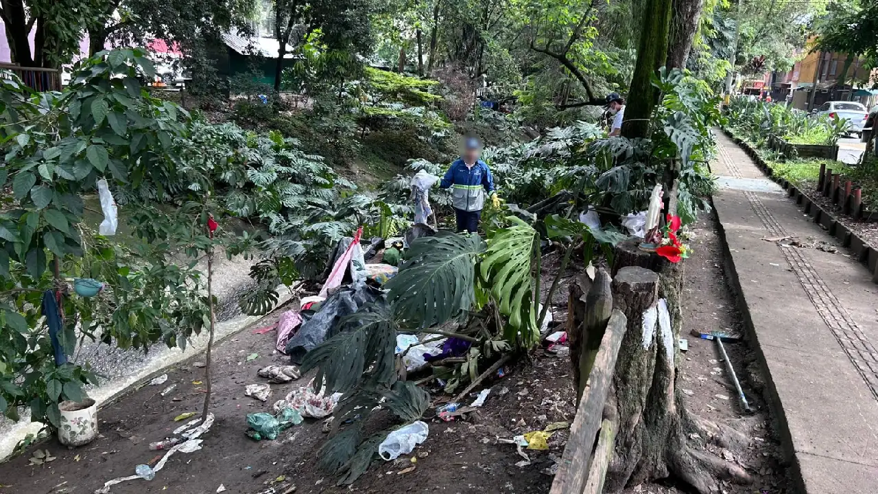 En un operativo en la malla del aeropuerto Olaya Herrera, Medellín, se recolectaron 7.350 kilos de basura 2 operativo-limpieza-aeropuerto-olayaherrera3