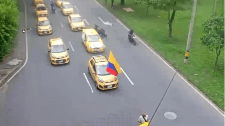 Los taxistas protestan nuevamente en el Valle de Aburrá, conozca la razón y los puntos de concentración
