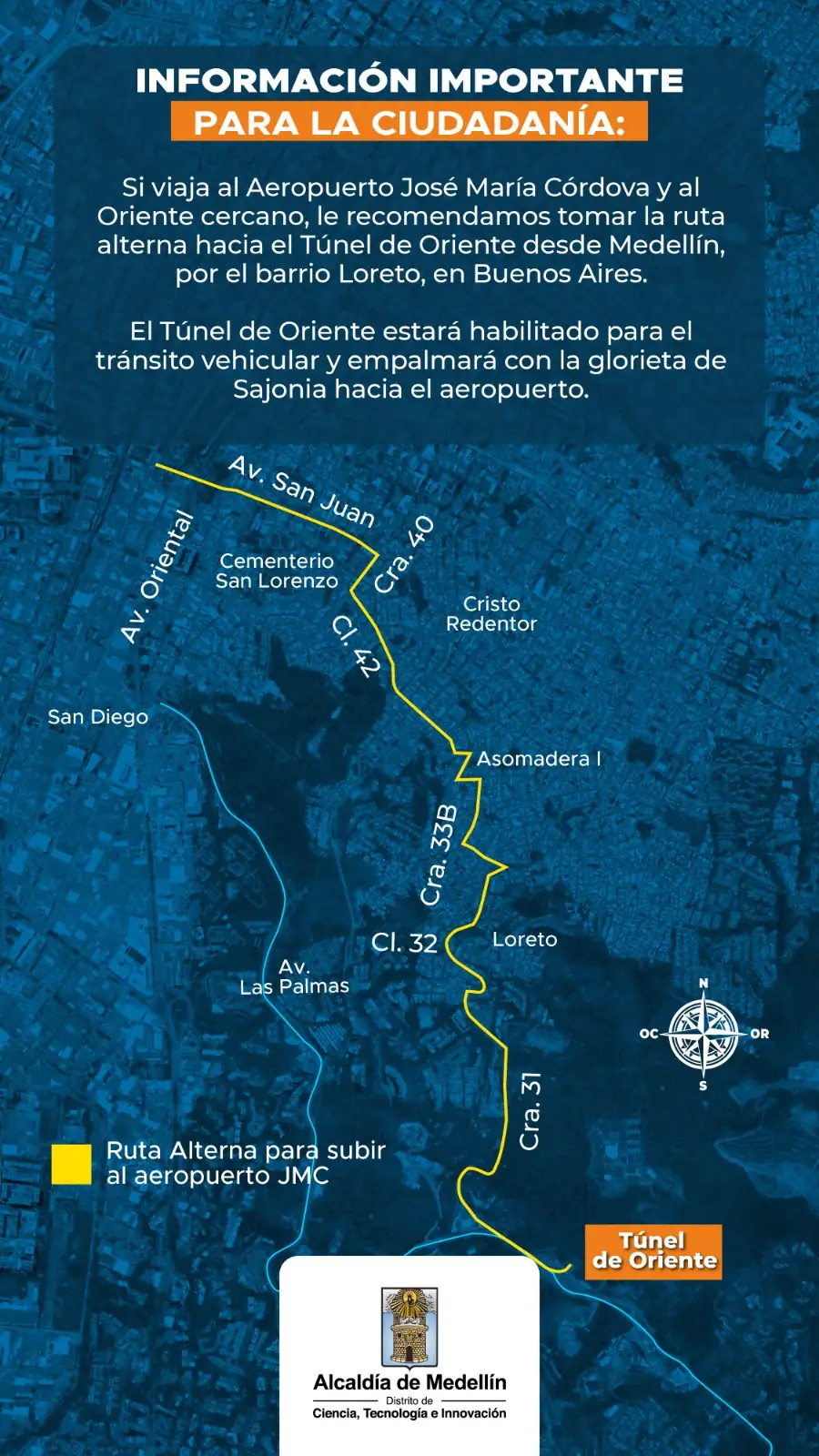 ¡Atención, Medellín! Medidas de prevención vial por "El Giro de Rigo" este domingo