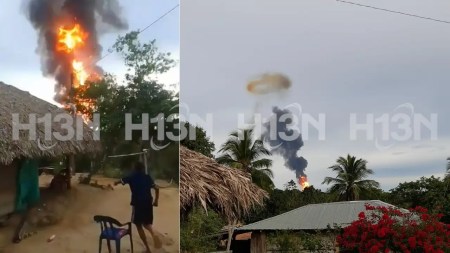 Emergencia en Turbo: volcán en erupción cerca de viviendas en San José de Mulatos