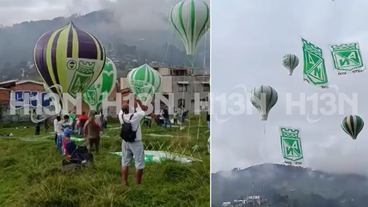 Decenas de globos fueron lanzados en el corregimiento de San Cristóbal Decenas de globos fueron lanzados en el corregimiento de San Cristóbal