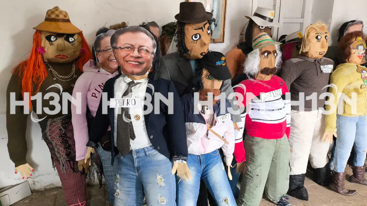 La tradición de quemar el Año Viejo sigue viva en Antioquia