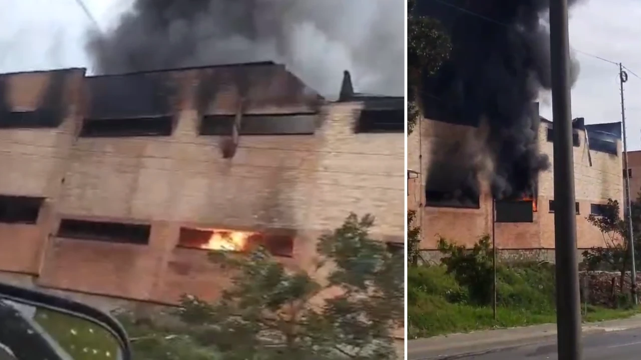 Incendio de gran magnitud en Girardota deja daños en dos bodegas