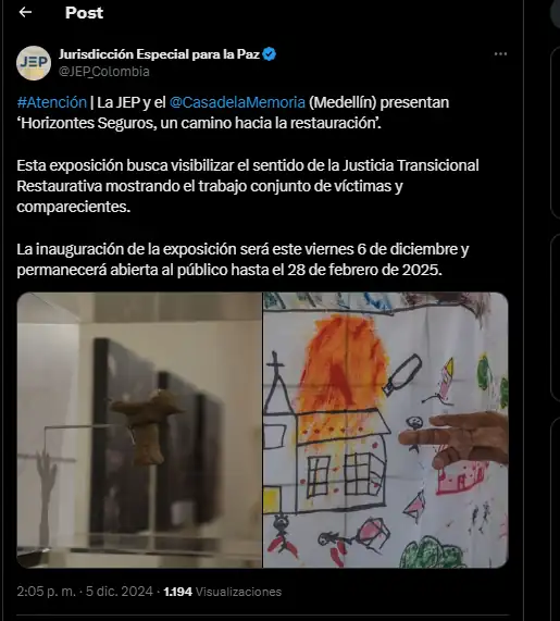 La exposición ‘Horizontes Seguros’ llega a Medellín para reflexionar sobre la restauración y la memoria histórica