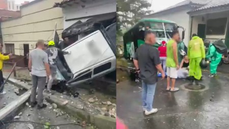 accidente-transito-robledo-carro-sinfrenos-lesionados
