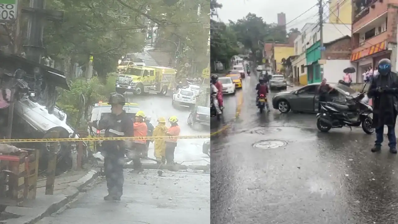 ¡Atención! Reportan grave accidente de tránsito en Robledo: una camioneta se quedó sin frenos y chocó varios vehículos 1 accidente-transito-robledo-carro-sinfrenos-lesionados1