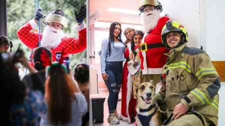 ¡Una bonita labor! El cuerpo de Bomberos de Medellín celebró la navidad con los niños del Hospital Infantil San Vicente Fundación ¡Una bonita labor! El cuerpo de Bomberos de Medellín celebró la navidad con los niños del Hospital Infantil San Vicente Fundación
