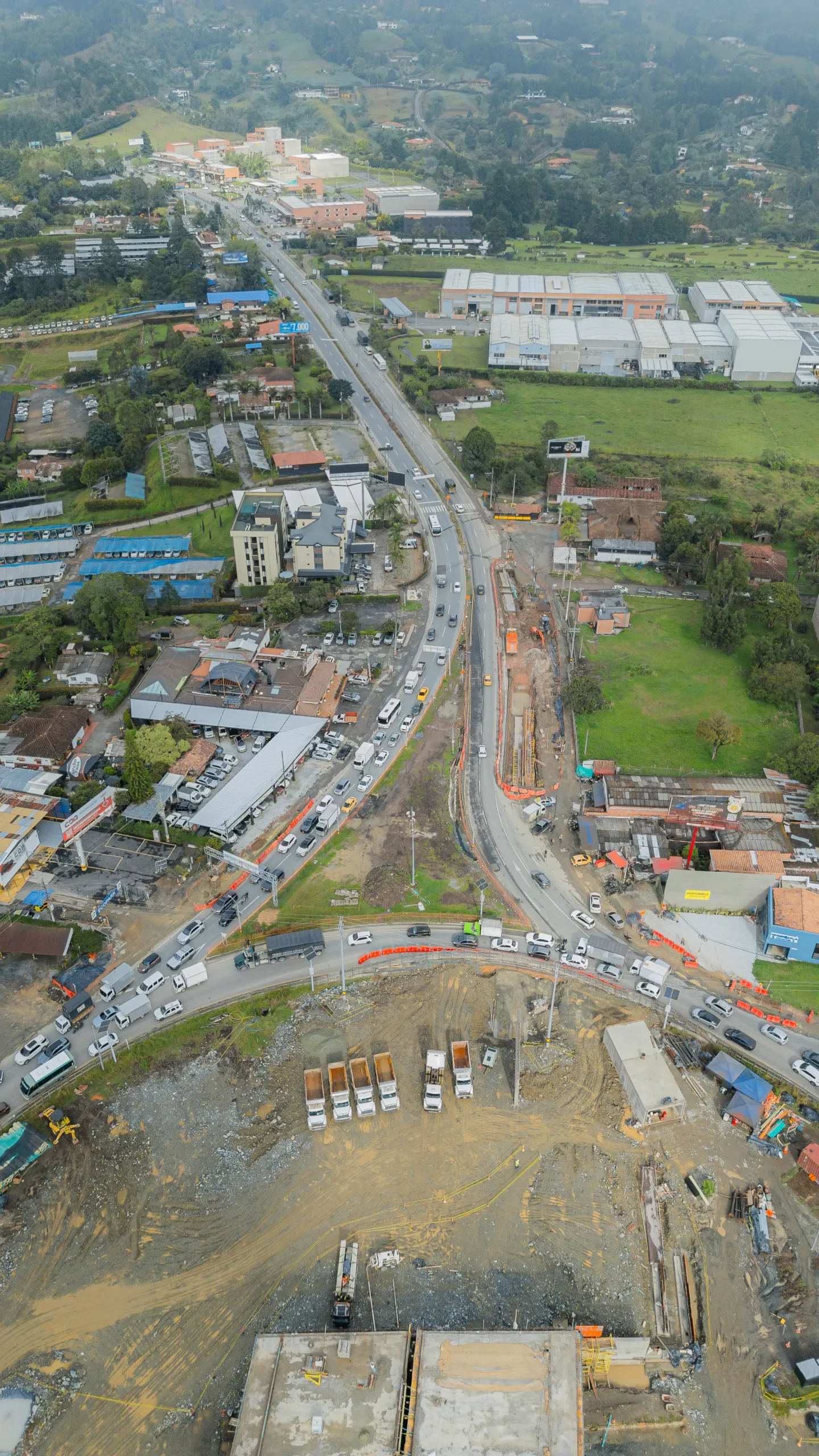 Habrá cierre total del tramo Guarne – Rionegro por las obras del intercambio vial Aeropuerto José María Córdova