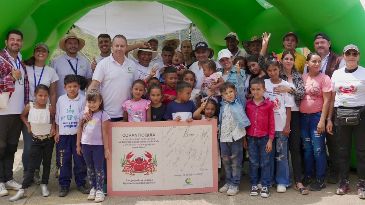 Hace algunos meses, se identificó una nueva especie de cangrejo de agua dulce en Ituango, llamada Hypobolocera ituangoensis. 