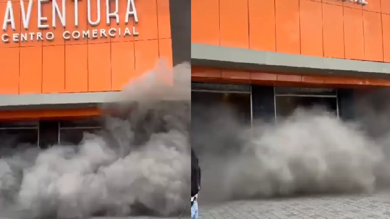 ¡Qué humareda! Reportan emergencia en centro comercial cercano a la UdeA, posible incendio estructural incendio-centrocomercial-aventura-medellin