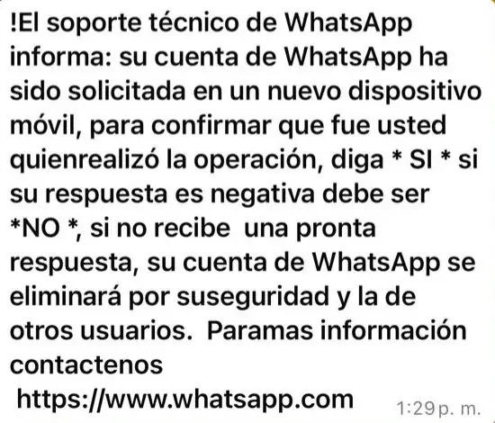 ¡Ojo! Así le pueden robar fácilmente su cuenta de WhatsApp, sus contactos, estafarlo y extorsionarlo 1 whatsapp-mensaje