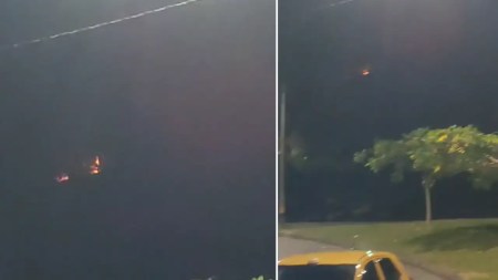 Se registró un incendio forestal en el Cerro Volador