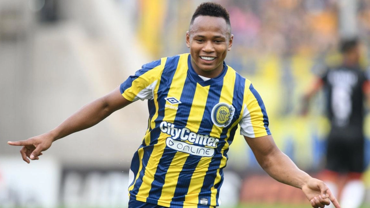 Jaminton Campaz inició la Liga Argentina con gol y destaca con Rosario Central