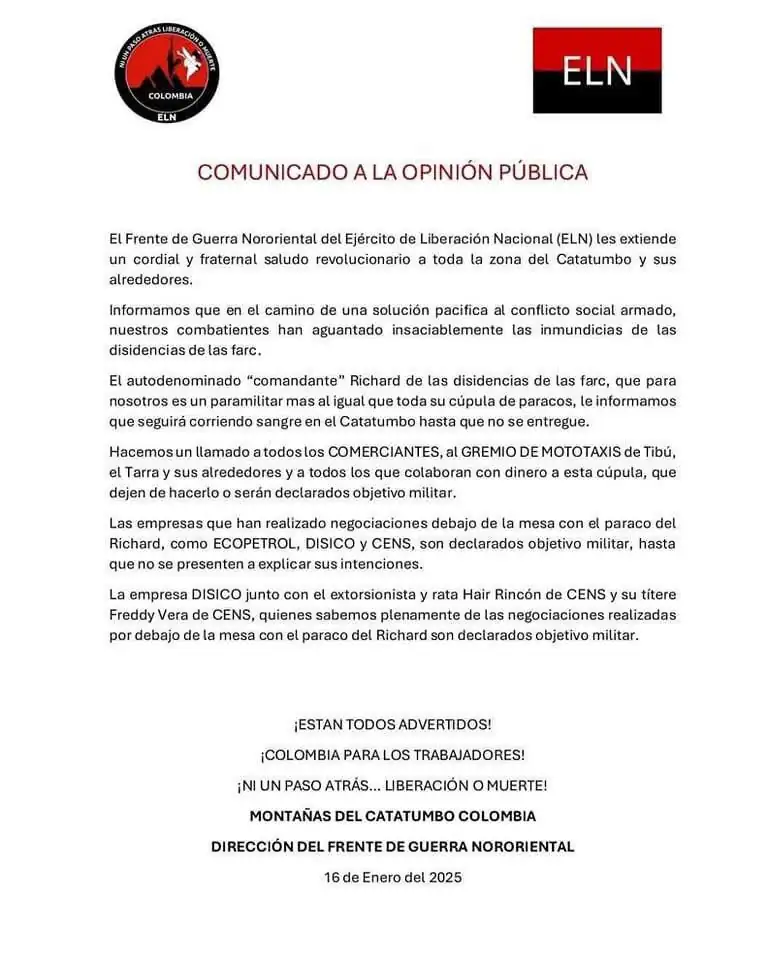 Comunicado-ELN