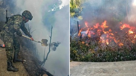 Ejército y Bomberos salvan a dos adultos mayores en incendio de Barbosa