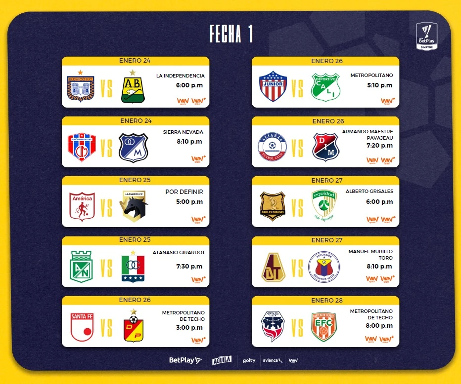 LIGA-COLOMBINA-INICIO-2025-1-FECHAS