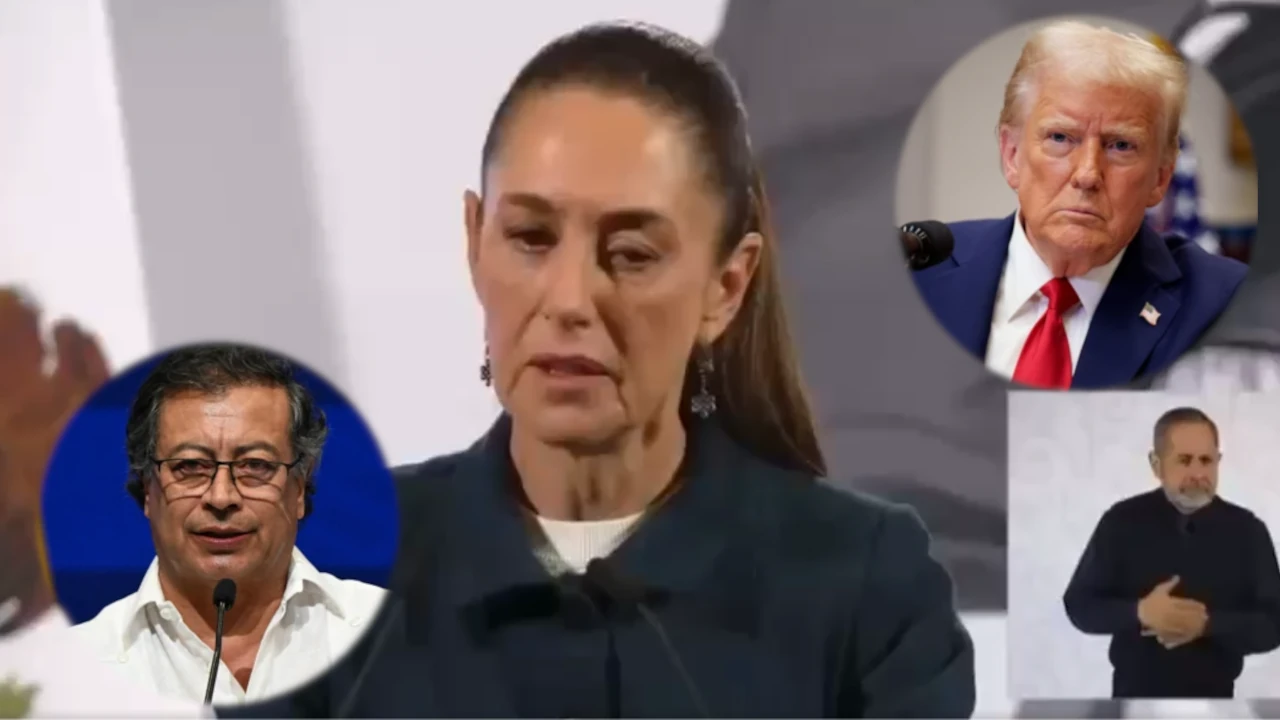 Presidenta de México hizo declaraciones sobre el acuerdo entre Colombia y Estados Unidos