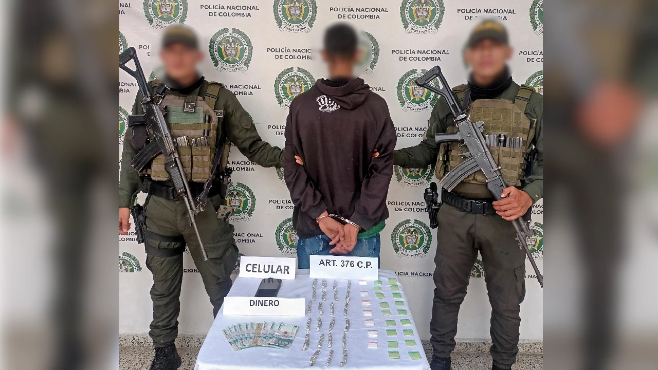 Sorprenden a presunto distribuidor de estupefacientes en zona urbana del municipio de Yarumal 1 captura-hombre-yarumal-estupefacientes1