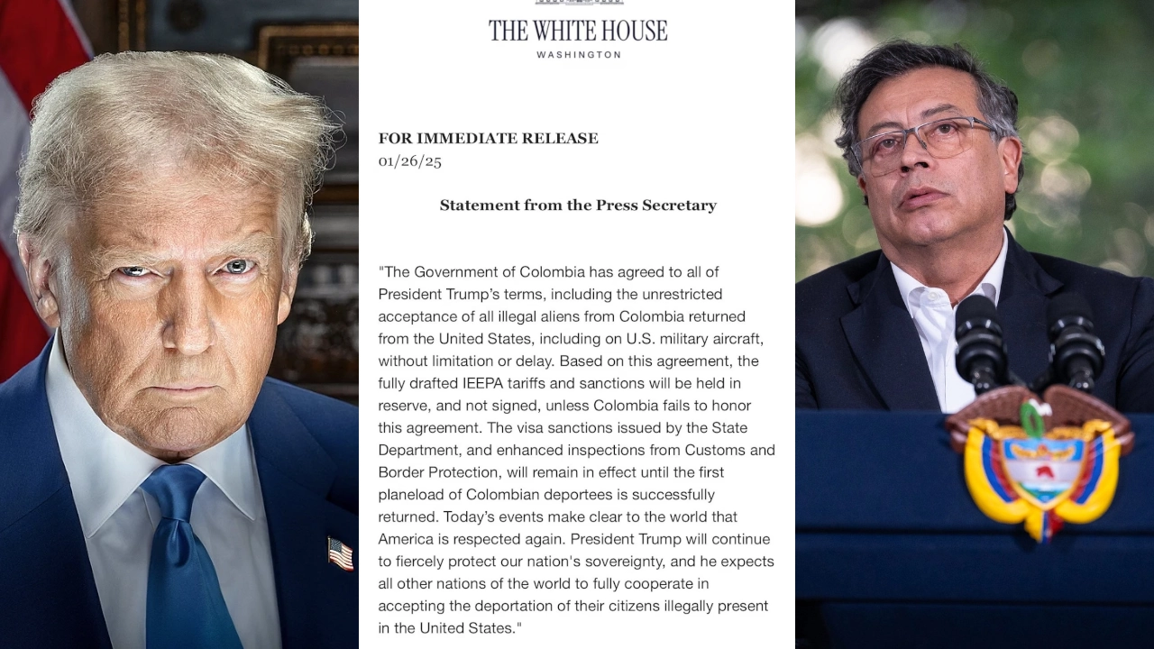 ¿Crisis resuelta entre Colombia y Estados Unidos? Acuerdo pone fin a la tensión diplomática que se desató crisis-diplomatica-colombia-estados-unidos-alcanzan-acuerdo-carta