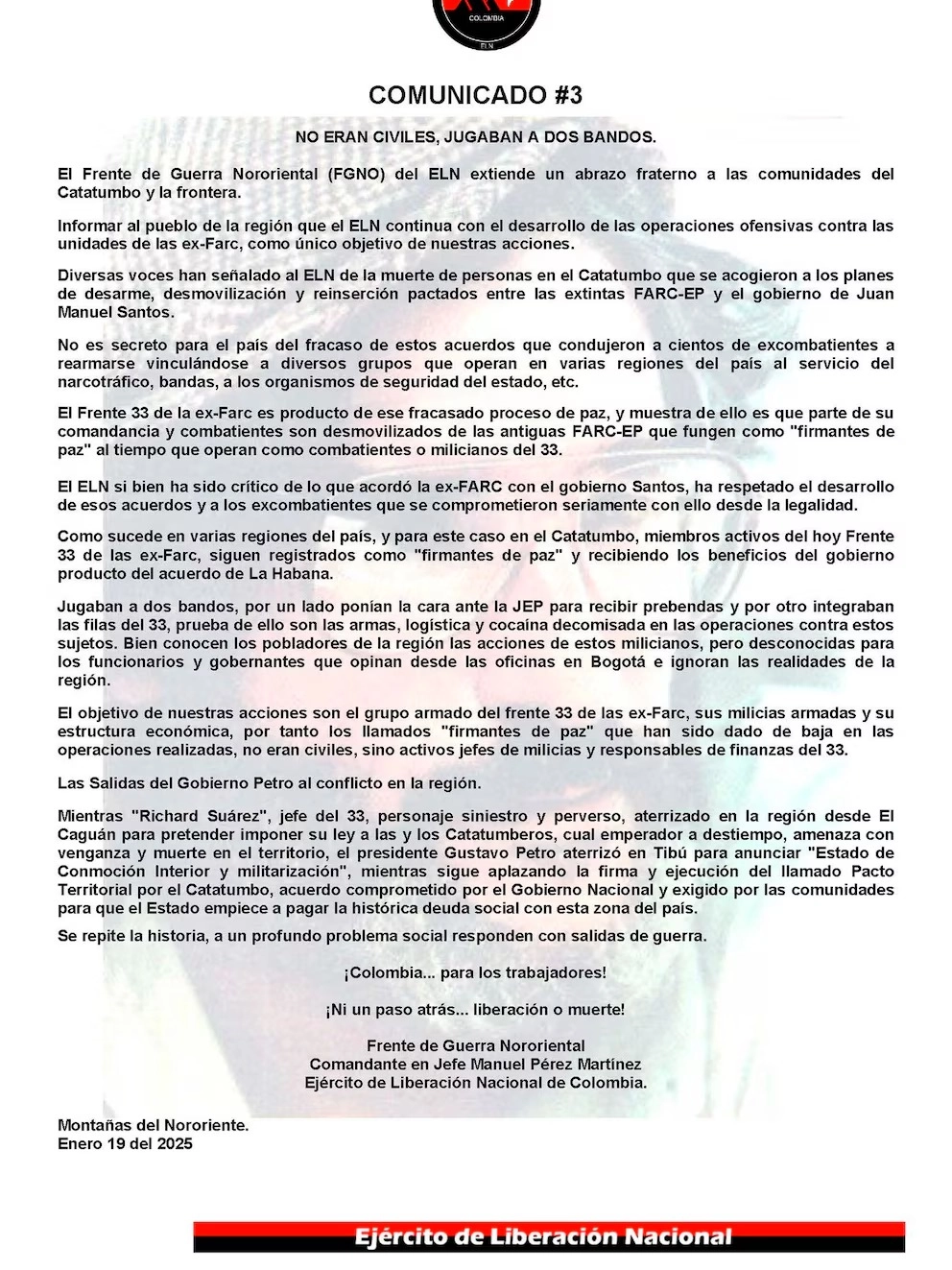 comunicado