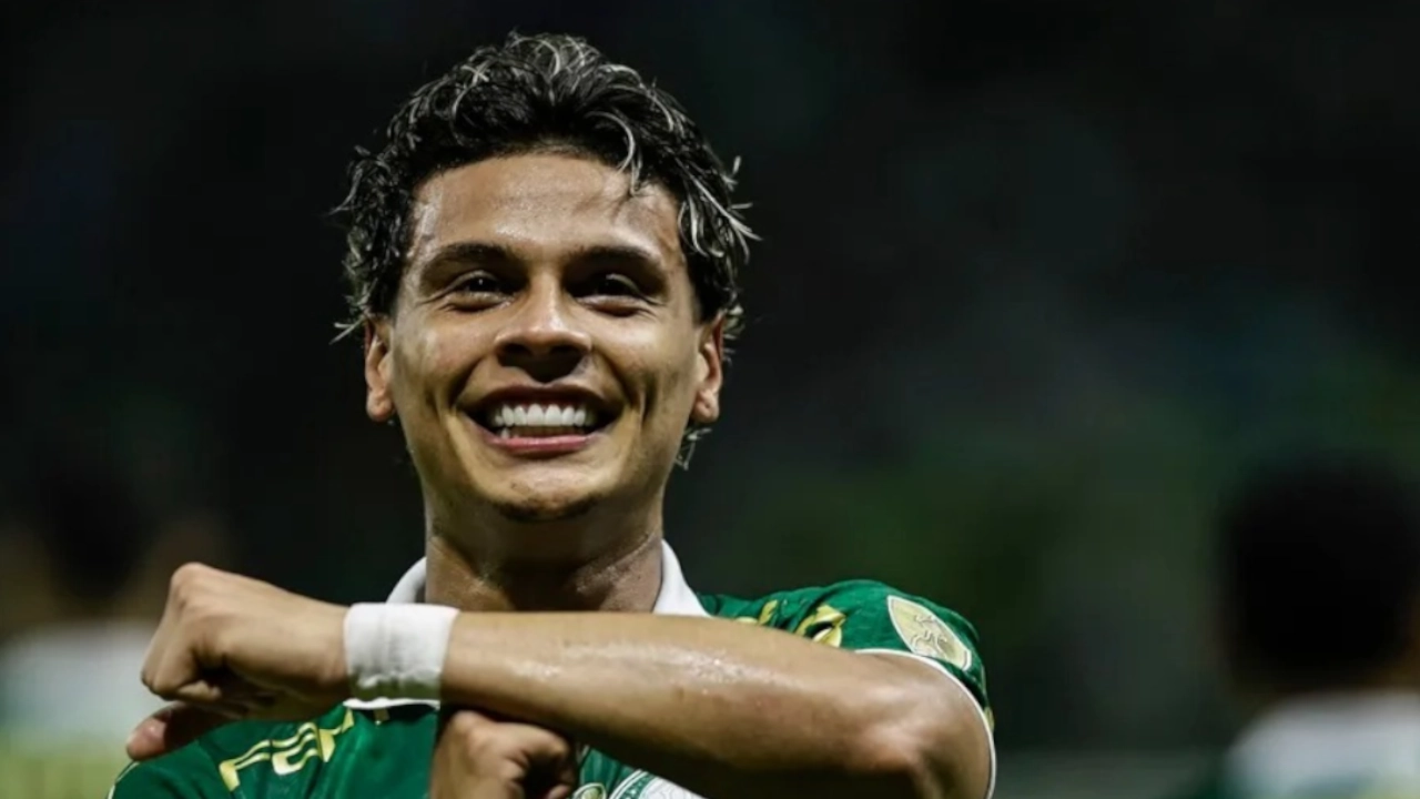 Richard Ríos figura del partido y golazo incluido en la victoria de Palmeiras ante Santos