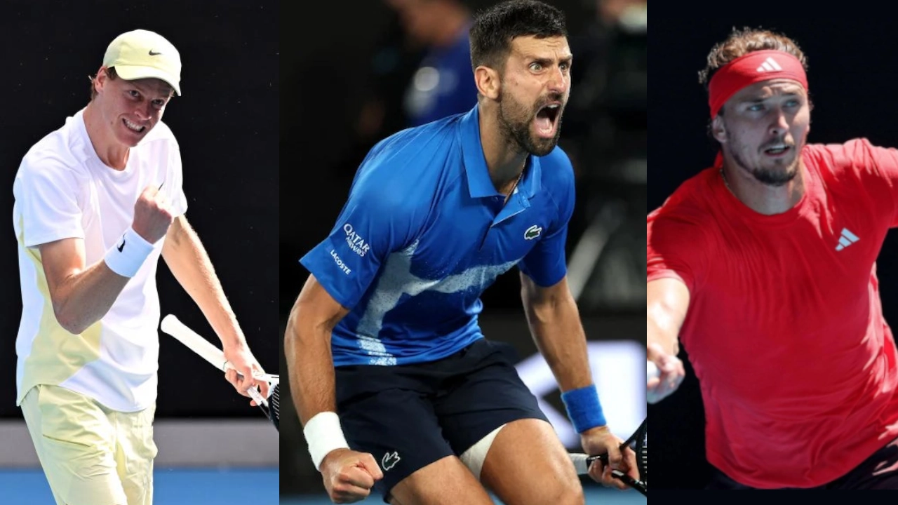 Australia Open: Djokovic con Zvere y Sinner con Shelton, por un cupo a la final del primer Grand Slam del año