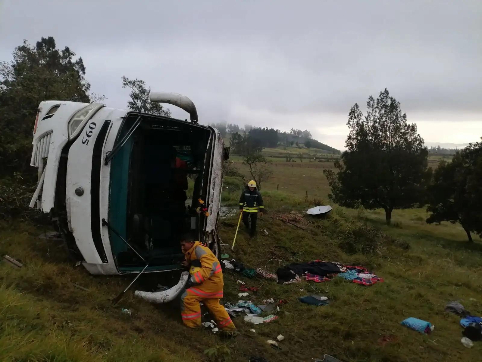 Grave accidente en la vía Chiquinquirá-Ubaté deja una persona muerta y más de 20 heridos 1 Accidente-Ubaté