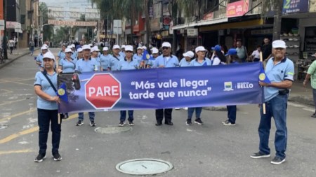 En Bello se firmó manifiesto por la seguridad vial para promover un tránsito más responsable y seguro Bello