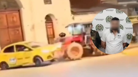 Policía confirma la captura del hombre que se subió a un tractor e hizo de las suyas en Santa Rosa de Osos