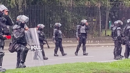 Por protestas, Undemo hizo presencia en la calle 67 barranquilla