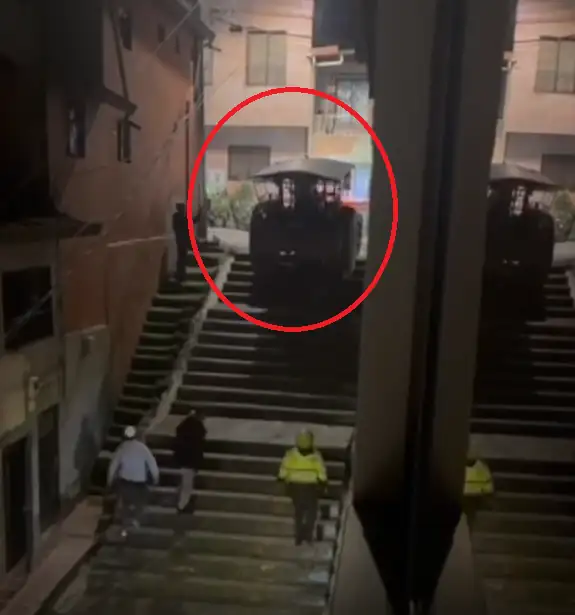 Policía confirma la captura del sujeto que se subió a un tractor e hizo de las suyas en Santa Rosa de Osos