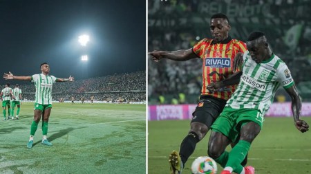 Un verde imparable llena de emoción la noche en Medellín; Atlético Nacional vence 3 – 0 a Pereira