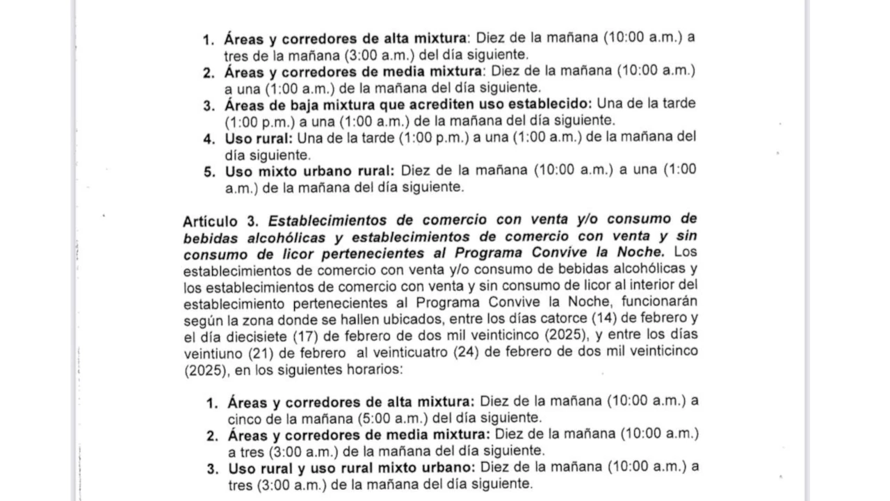 horarios