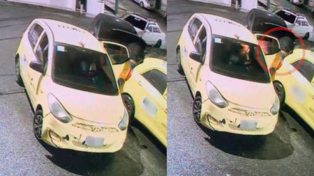 En video quedó registrado el hurto de la computadora de un carro en Aranjuez robo-computadora