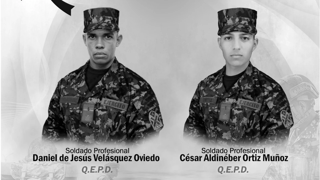 Confirman la identidad de los dos soldados que les quitaron la vida en enfrentamientos con el Clan del Golfo