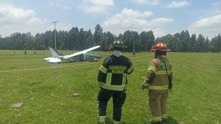 Avioneta sufrió un incidente en Cundinamarca, dos personas iban a bordo