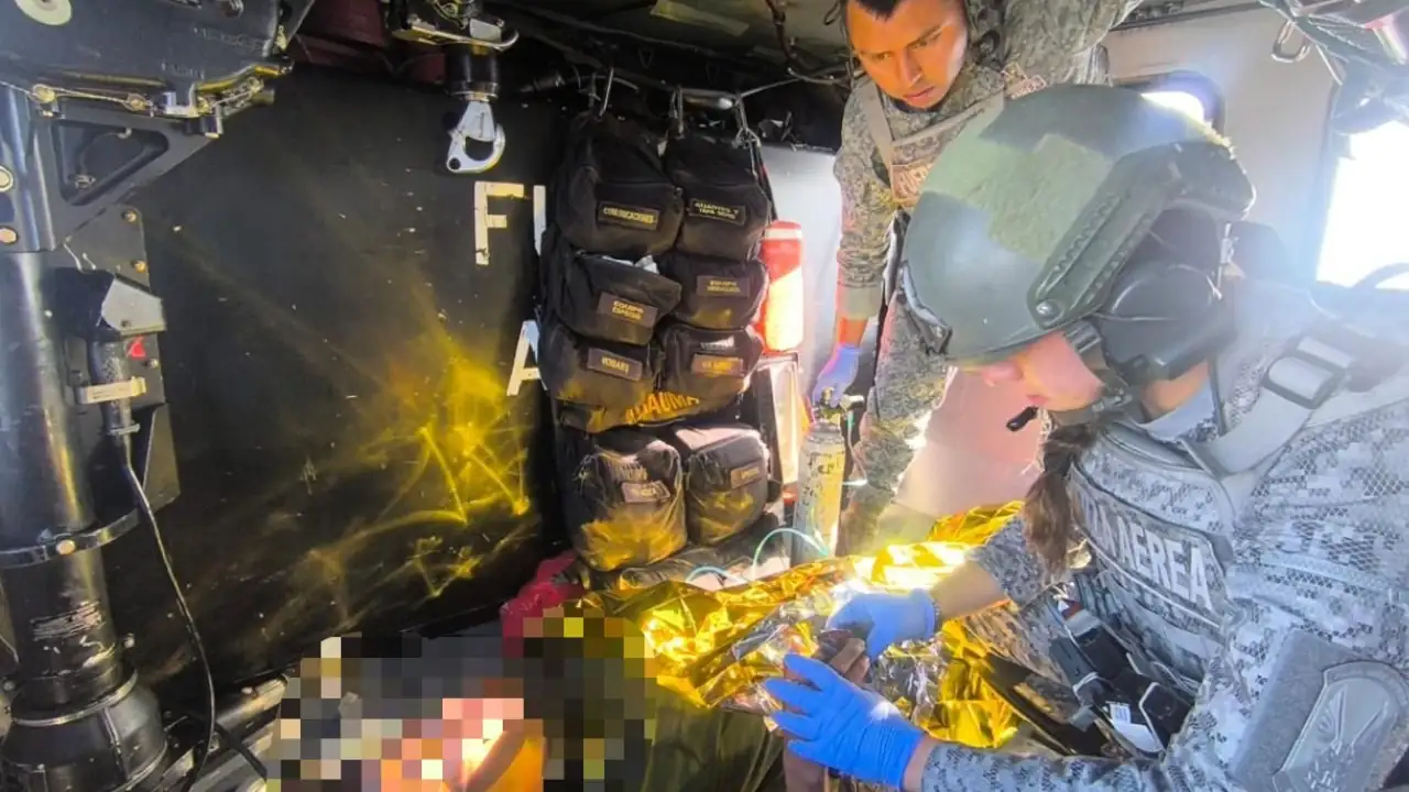 Comandos Aéreos de la FAC salvaron la vida de joven soldado que pisó una mina en Briceño
