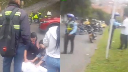 accidente-Santa Mónica-motociclista-monja