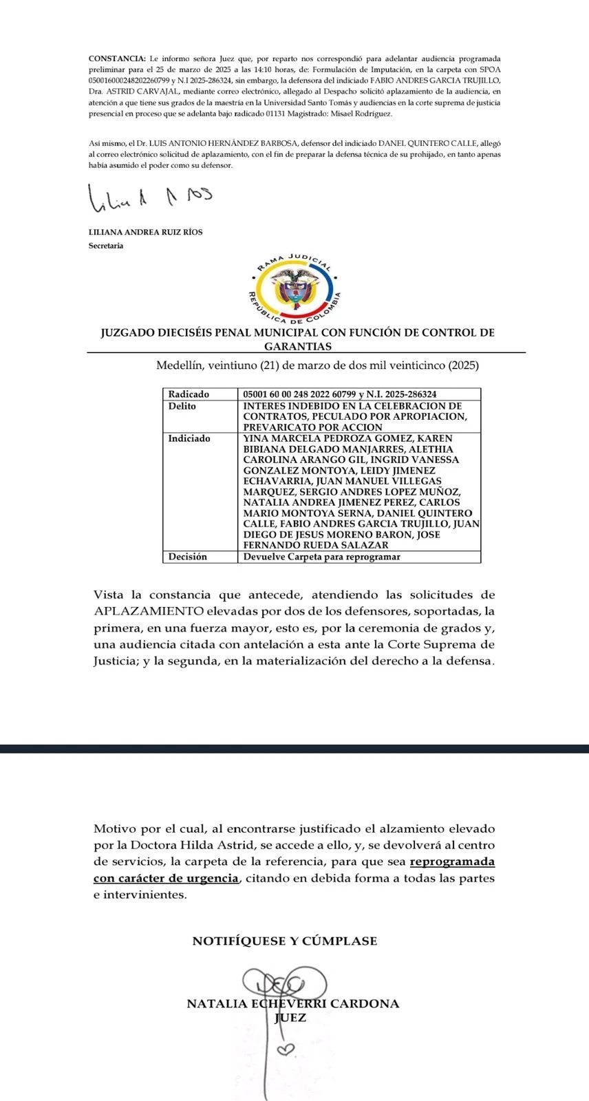 Aplazada-audiencia