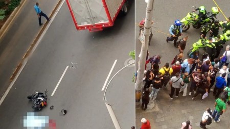 Grave accidente en la Avenida Oriental deja un motociclista fallecido