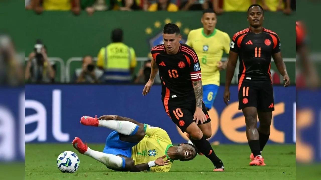 ¡Y nada que le gana en eliminatoria! Con la derrota ante Brasil, Colombia pasó del tercer al sexto lugar 1 ¡Y nada que le gana en eliminatorias! Con la derrota ante Brasil, Colombia pasó del tercer al sexto lugar