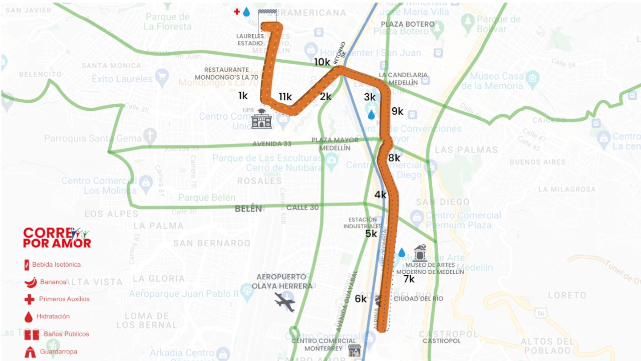Este domingo se realizará la carrera Corre por Amor 